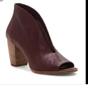 Lucky Brand Joal Leather Shooties Ankle Boots Booties Raisin